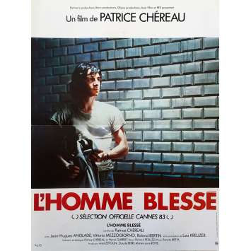 L'HOMME BLESSE Affiche de film - 40x60 cm. - 1983 - Jean-Hugues Anglade, Patrice Chéreau