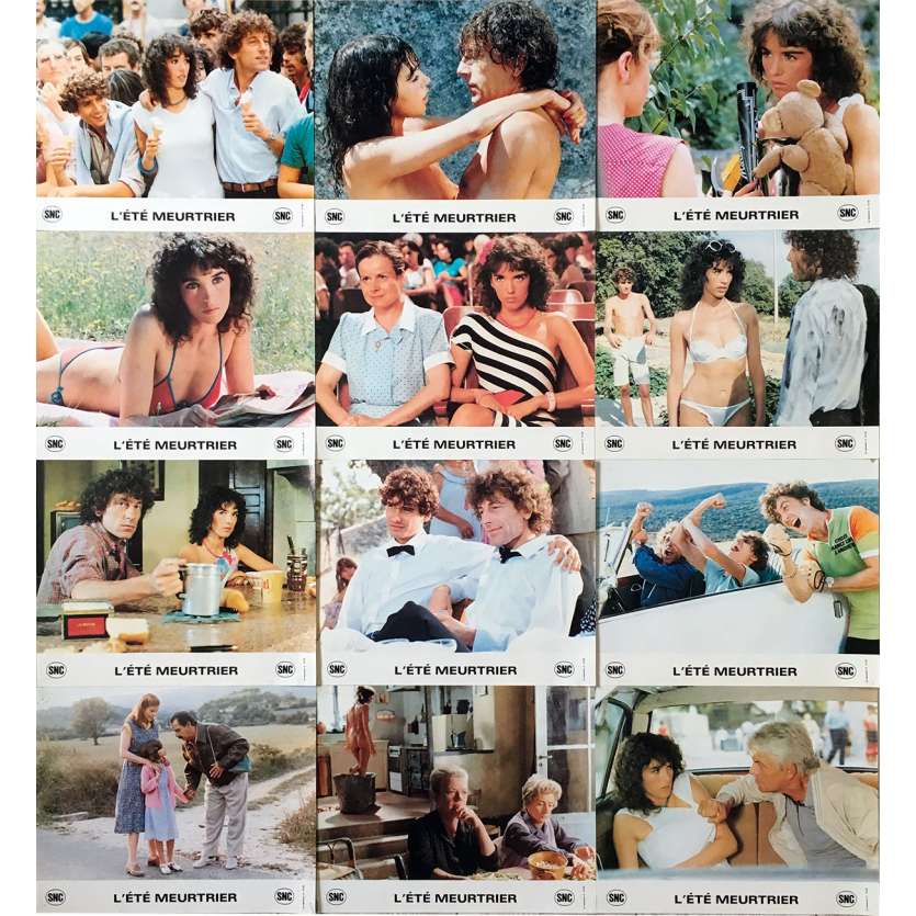 ONE DEADLY SUMMER Original Lobby Cards x13 - 10x12 in. - 1983 - Jean Becker, Isabelle Adjani