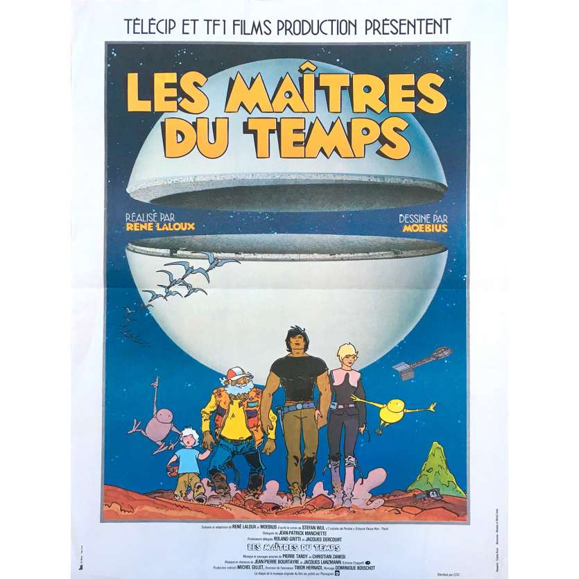 LES MAITRES DU TEMPS Affiche de film - 40x60 cm. - 1982 - Jean Valmont, René Laloux