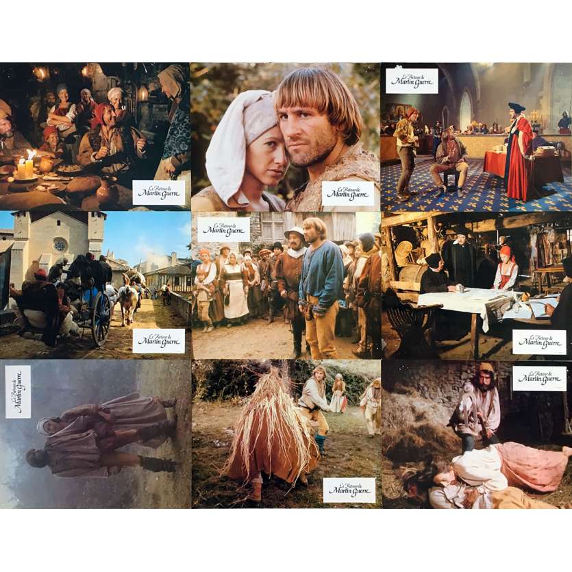 THE RETURN OF MARTIN GUERRE Original Lobby Cards x9 - 9x12 in. - 1982 - Daniel Vigne, Gérard Depardieu