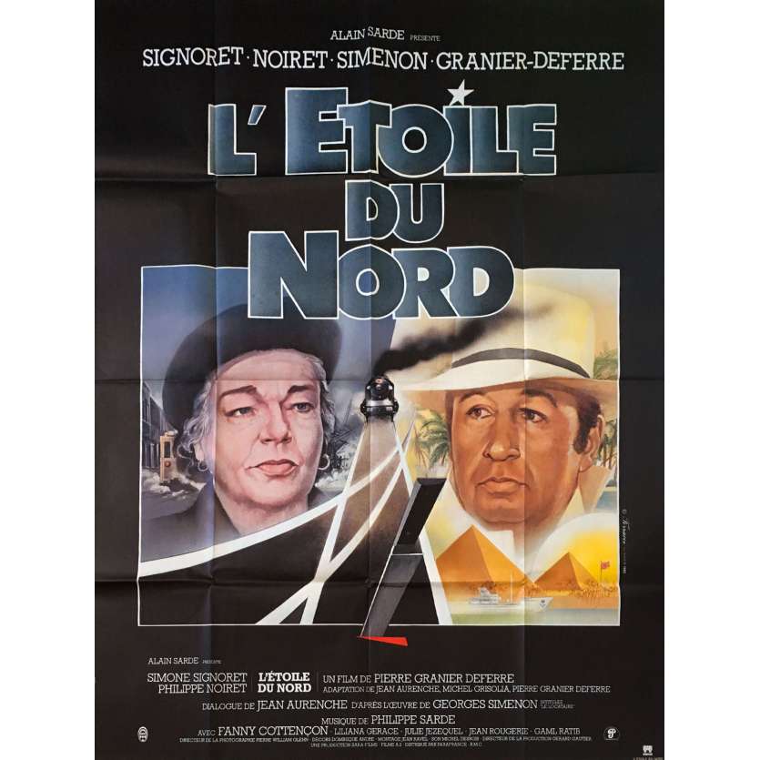 L'ETOILE DU NORD Affiche de film - 120x160 cm. - 1982 - Simone Signoret, Pierre Granier-Deferre