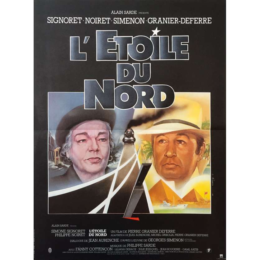 L'ETOILE DU NORD Affiche de film - 40x60 cm. - 1982 - Simone Signoret, Pierre Granier-Deferre