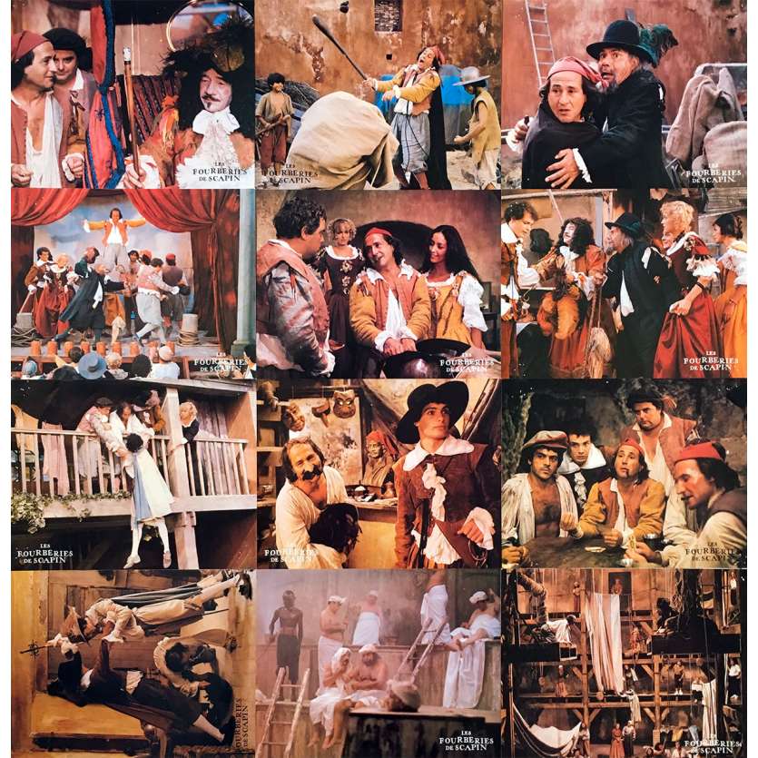 LES FOURBERIES DE SCAPIN Photos de film x12 - 21x30 cm. - 1981 - Michel Galabru, Roger Coggio