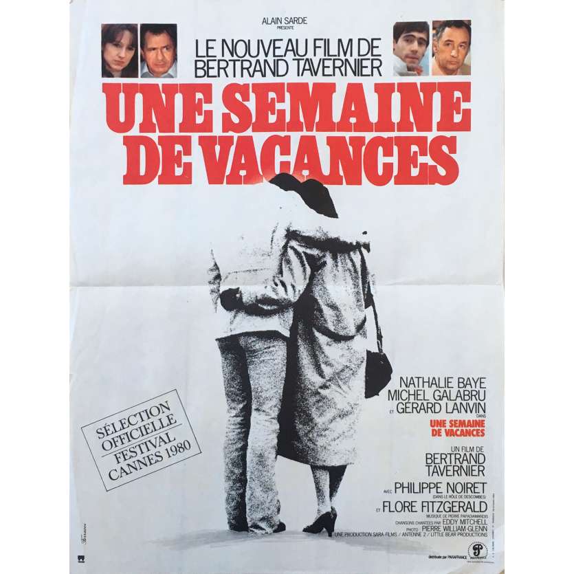 UNE SEMAINE DE VACANCES Affiche de film - 40x60 cm. - 1980 - Nathalie Baye, Bertrand Tavernier