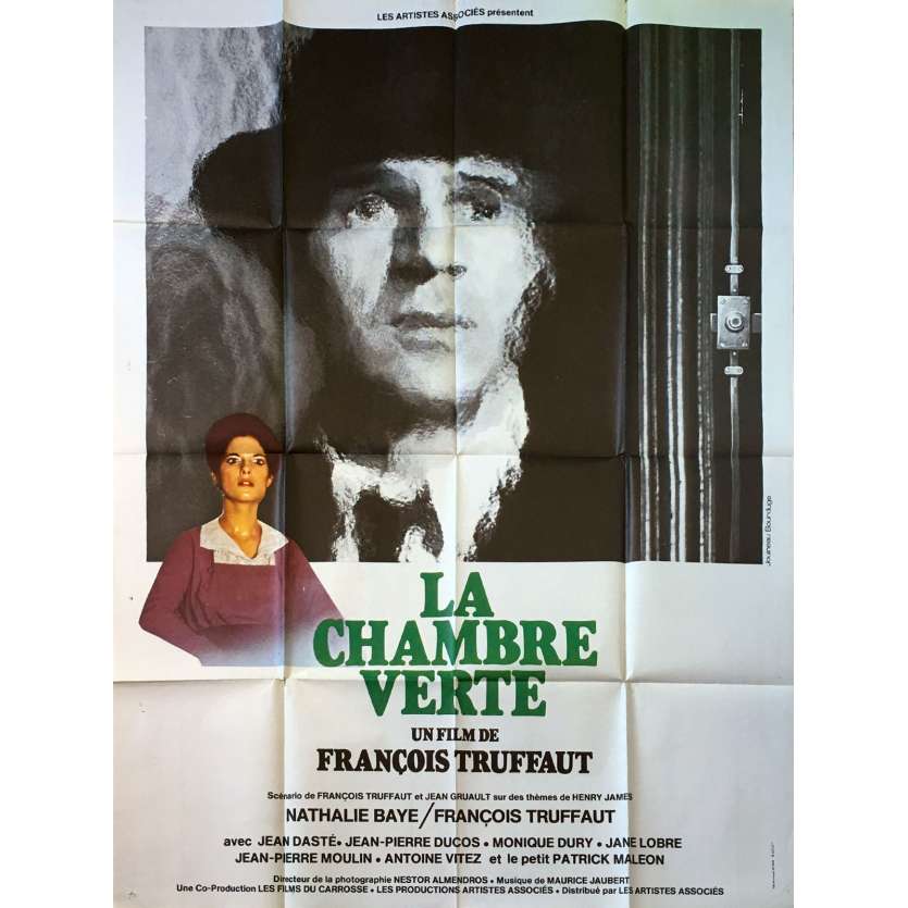LA CHAMBRE VERTE Affiche de film - 120x160 cm. - 1978 - Nathalie Baye, François Truffaut