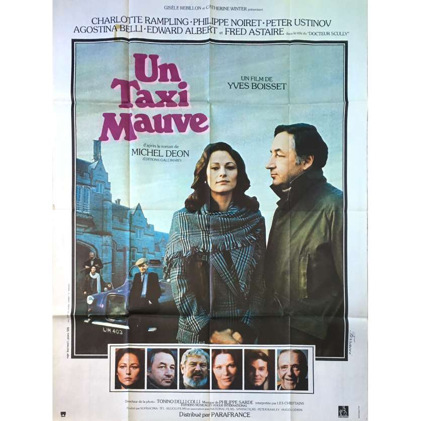 A PURPLE TAXI Original Movie Poster  - 47x63 in. - 1977 - Yves Boisset, Philippe Noiret