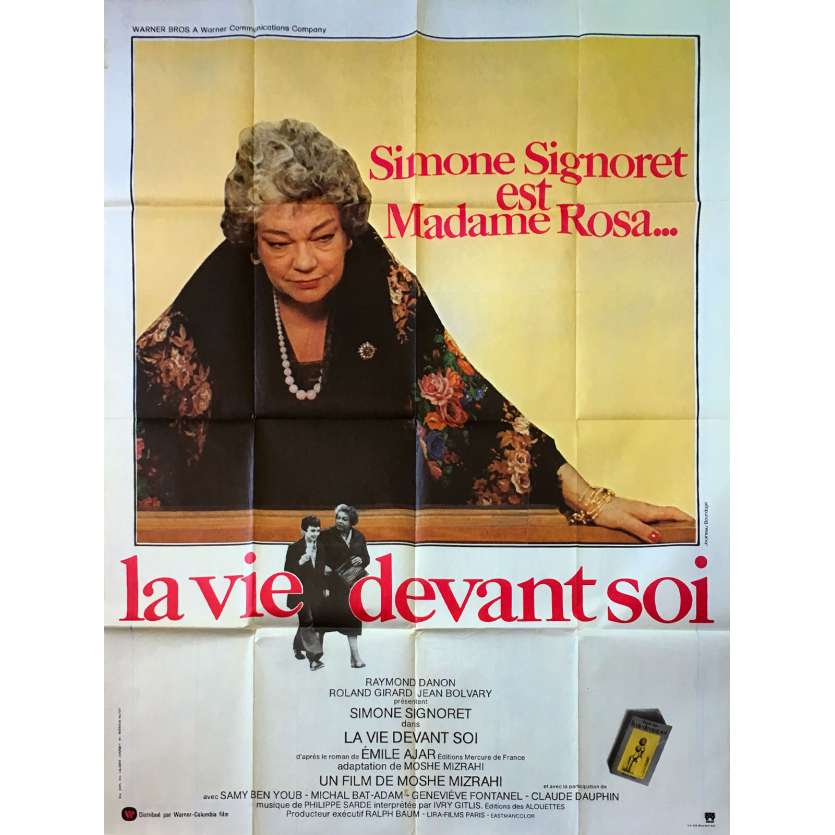 LA VIE DEVANT SOI Affiche de film  - 120x160 cm. - 1977 - Simone Signoret, Moshé Mizrahi