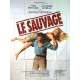 LE SAUVAGE Affiche de film - 120x160 cm. - 1975 - Yves Montand, Jean-Paul Rappeneau