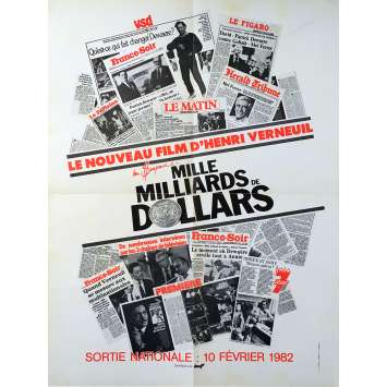 MILLE MILLIARDS DE DOLLARS Original Movie Poster - 23x32 in. - 1982 - Henri Verneuil, Patrick Dewaere