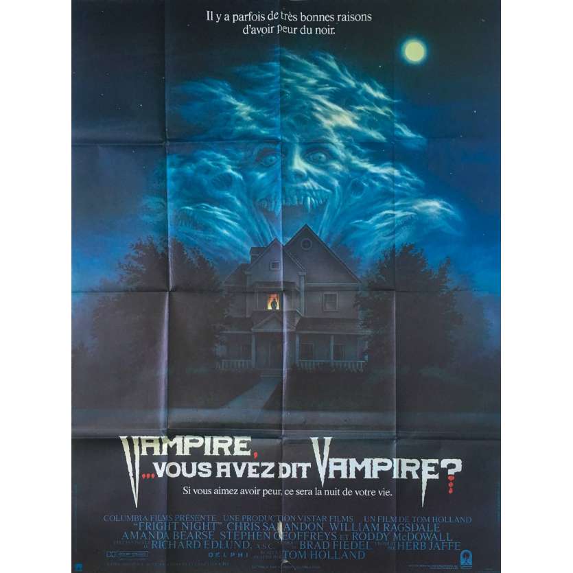 VAMPIRE VOUS AVEZ DIT VAMPIRE Affiche de film  - 120x160 cm. - 1985 - Chris Sarandon, Tom Holland