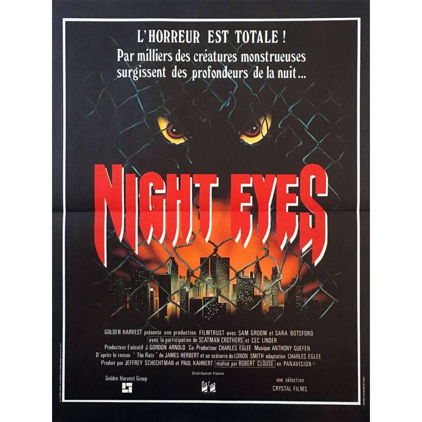 NIGHT EYES Affiche 40x60 FR Robert Clouse, Scatman Crothers