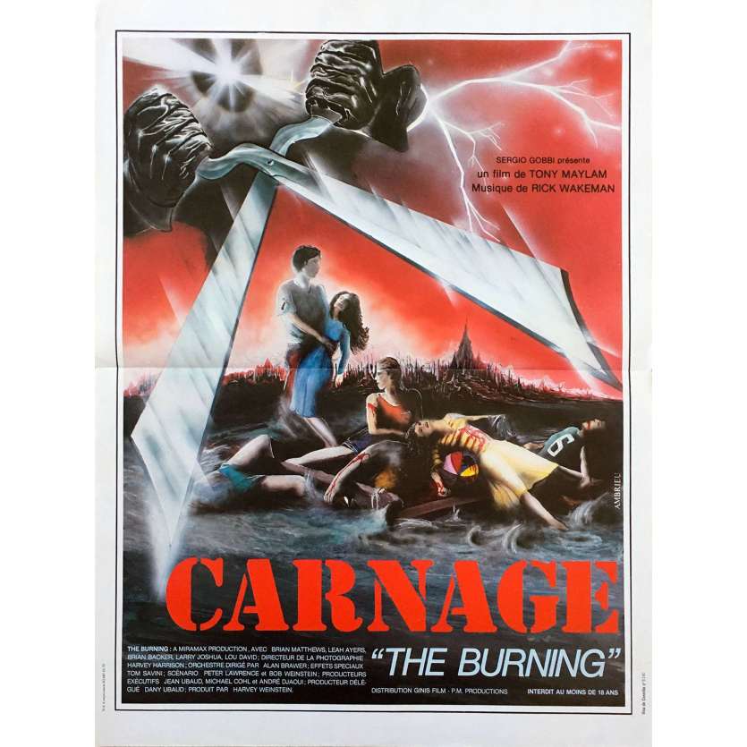THE BURNING Movie Poster 15x21 in. - 1981 - Tony Maylam, Brian Matthews