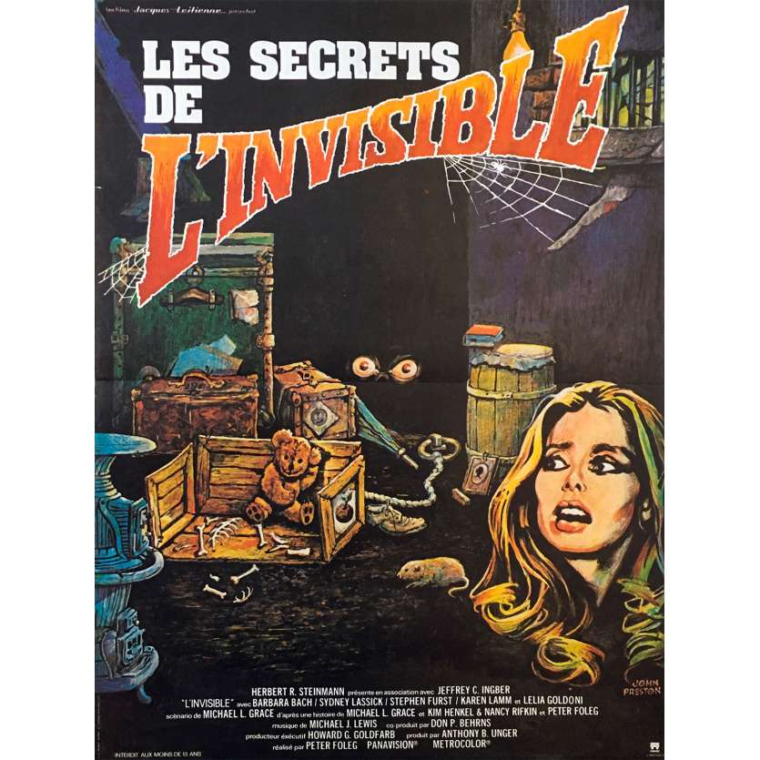 LES SECRETS DE L'INVISIBLE Affiche de film  - 40x60 cm. - 1980 - Barbara Bach, Danny Steinmann