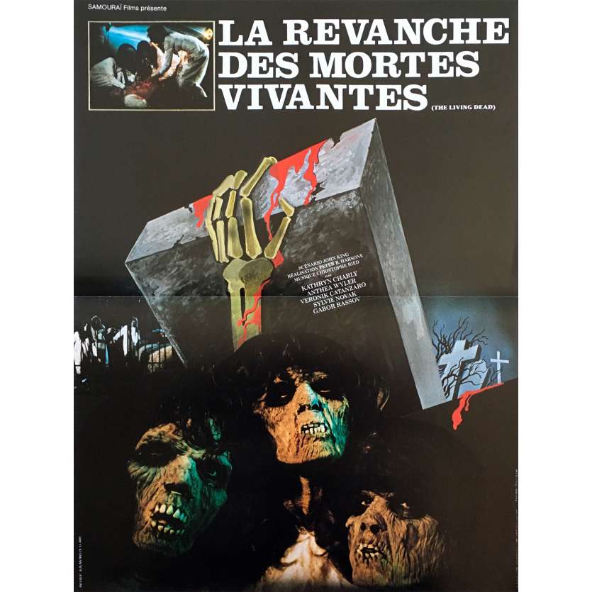 THE REVENGE OF THE LIVING DEAD GIRLS Original Movie Poster - 15x21 in. - 1987 - Pierre B. Reinhard, Cornélia Wilms