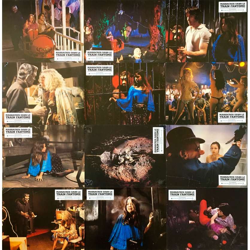 THE FUNHOUSE Original Lobby Cards x12 - 9x12 in. - 1981 - Tobe Hooper, Elisabeth Berridge