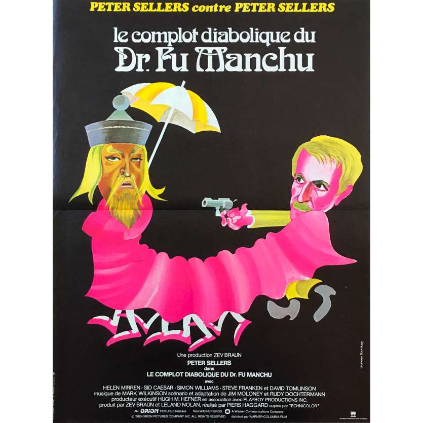 LE COMPLOT DIABOLIQUE DU DR FU MANCHU Affiche de film  - 40x60 cm. - 1980 - Helen Mirren, Peter Sellers