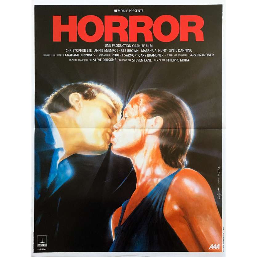 HORROR Affiche de film - 40x60 cm. - 1985 - Christopher Lee, Philippe Mora
