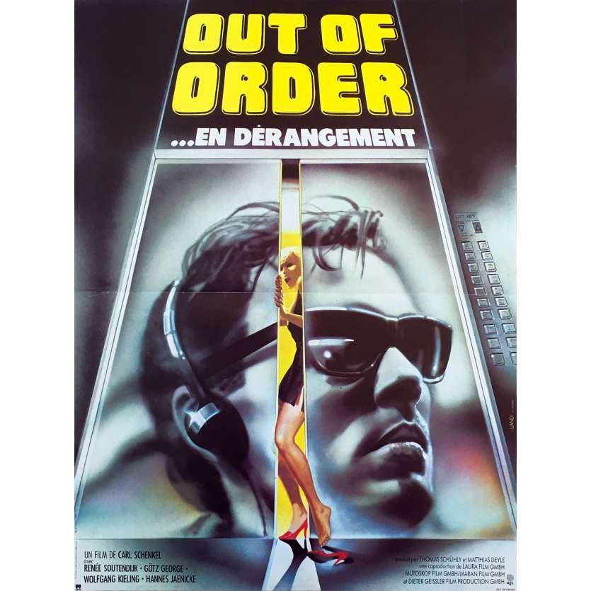 OUT OF ORDER Affiche de film - 40x60 cm. - 1984 - Götz George, Carl Schenkel