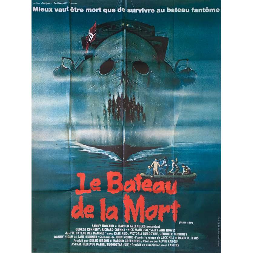LE BATEAU DE LA MORT Affiche de film  - 120x160 cm. - 1980 - George Kennedy, Alvin Rakoff