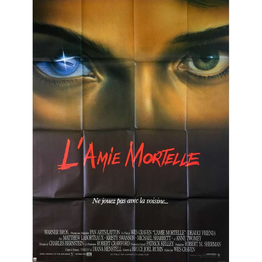 L'AMIE MORTELLE Affiche de film  - 120x160 cm. - 1986 - Matthew Labyorteaux, Wes Craven