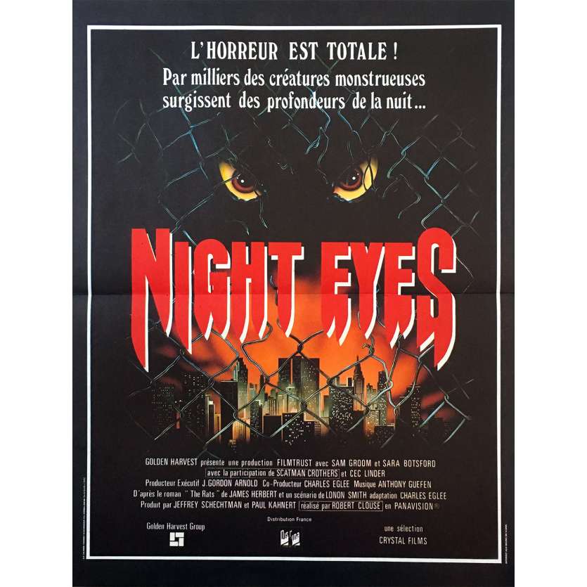 NIGHT EYES Affiche de film  - 120x160 cm. - 1982 - Sam Groom, Robert Clouse