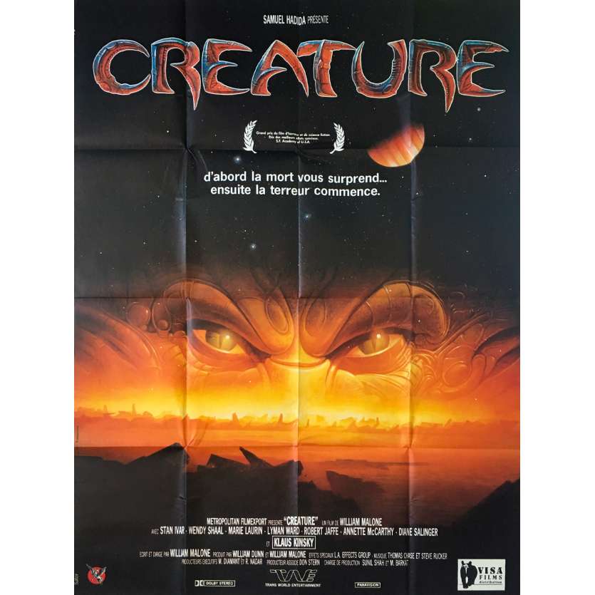 CREATURE Original Movie Poster - 47x63 in. - 1985 - William Malone, Stan Ivar