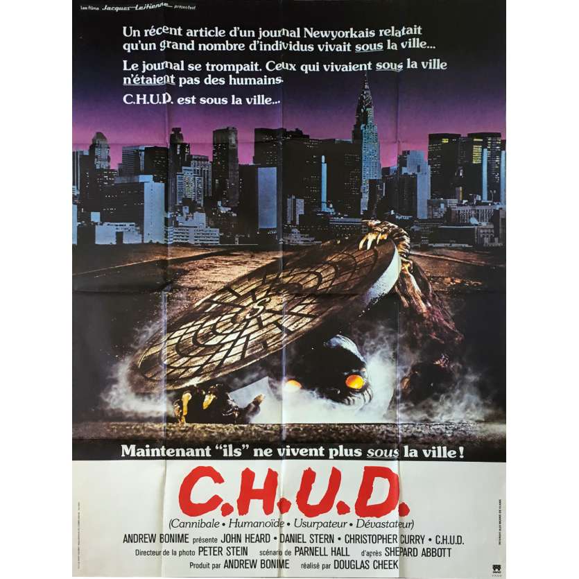 CHUD Original Movie Poster  - 47x63 in. - 1984 - Douglas Cheek, John Heard
