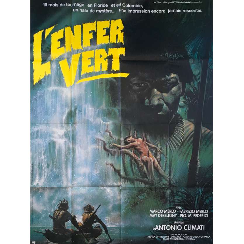 L'ENFER VERT Affiche de film  - 120x160 cm. - 1988 - Marco Merlo, Antonio Climati