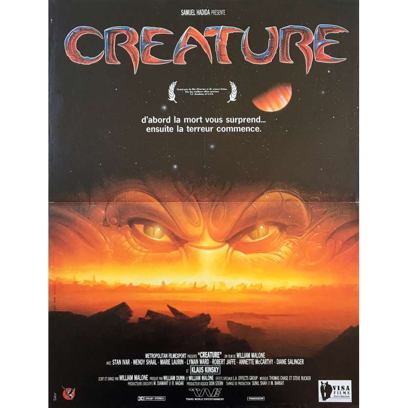CREATURE Affiche de film  - 40x60 cm. - 1985 - Stan Ivar, William Malone
