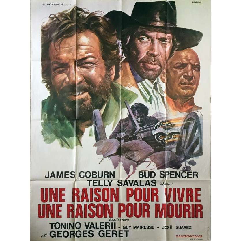A REASON TO LIVE A REASON TO DIE Original Movie Poster - 47x63 in. - 1972 - Tonino Valerii, James Coburn