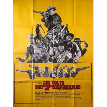 GUNS OF THE MAGNIFICENT SEVEN Original Movie Poster - 47x63 in. - 1969 - Paul Wendkos, George Kennedy