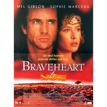 BRAVEHEART Original Movie Poster  - 15x21 in. - 1995 - Mel Gibson, Patrick McGoohan