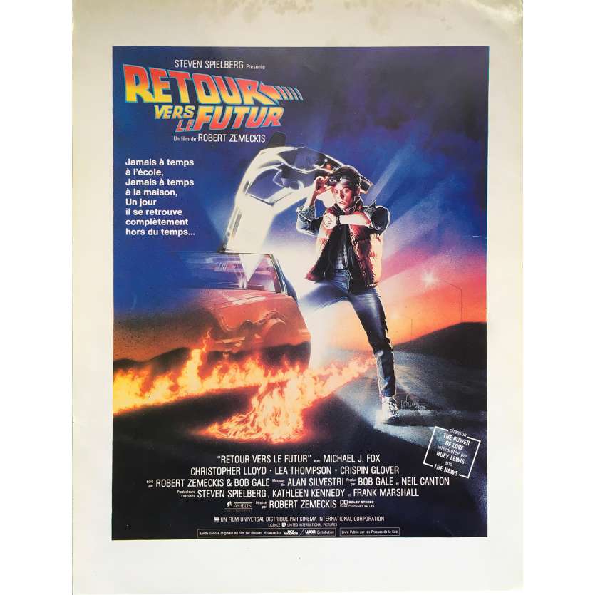 BACK TO THE FUTURE Original Herald 2p - 9x12 in. - 1985 - Robert Zemeckis, Michael J. Fox