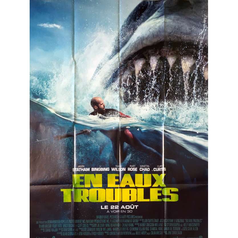 THE MEG Original Movie Poster - 47x63 in. - 2018 - Jon Turteltaub, Jason Statham