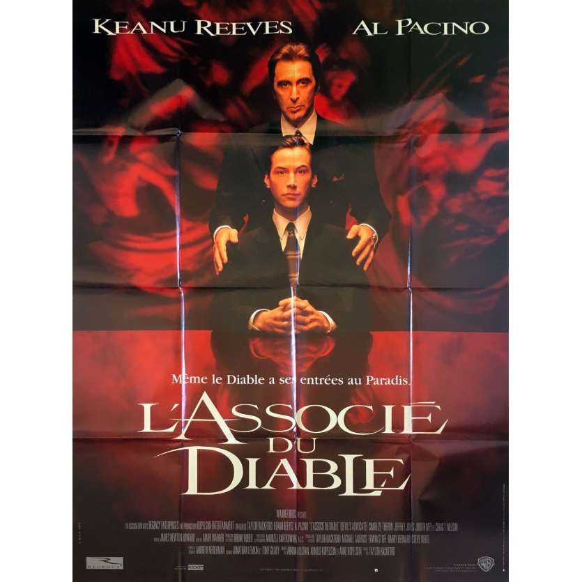 THE DEVIL'S ADVOCATE Original Movie Poster  - 47x63 in. - 1997 - Taylor Hackford, Keanu Reeves, Al Pacino
