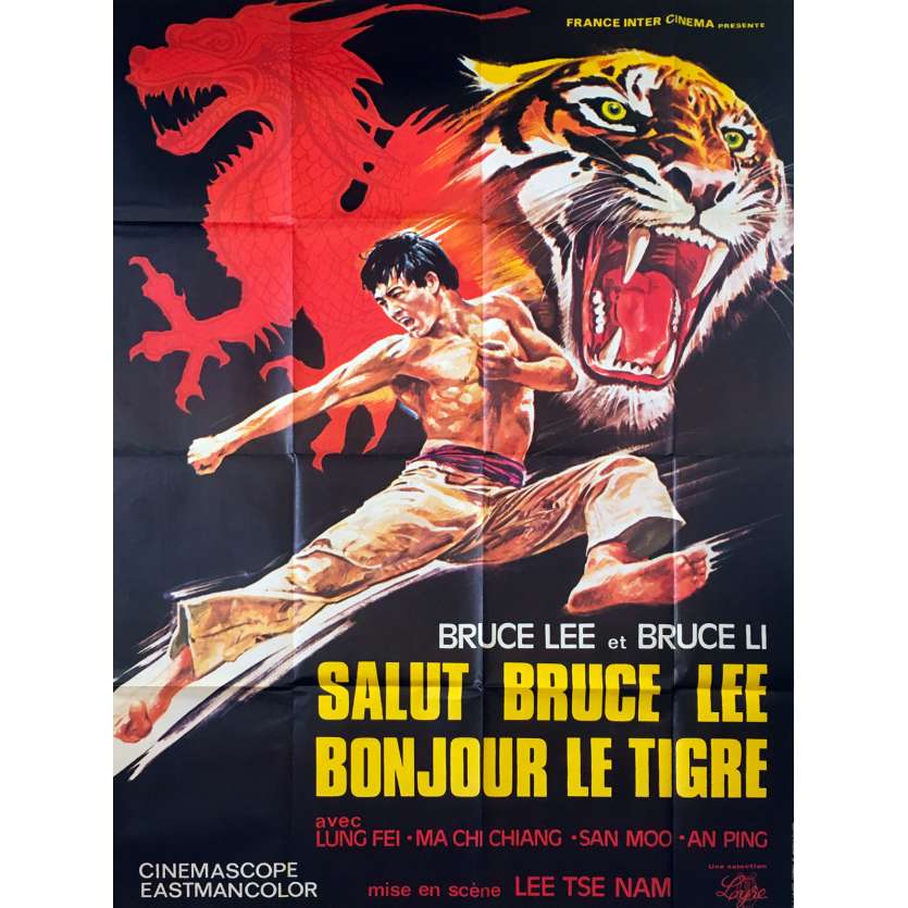 SALUT BRUCE LEE Affiche de film  - 120x160 cm. - 1976 - Bruce Li, Tso Nam Lee