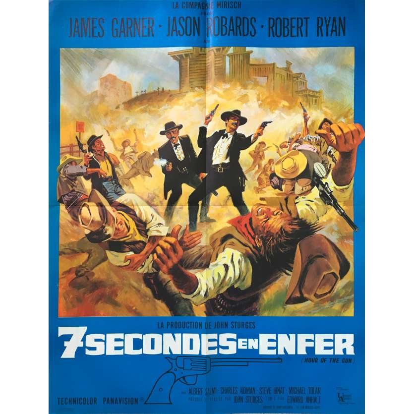 7 SECONDES EN ENFER Affiche de film - 60x80 cm. - 1967 - James Garner, John Sturges