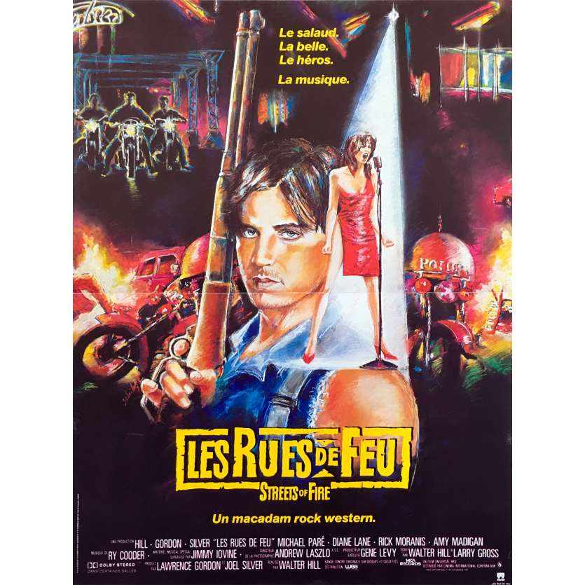 LES RUES DE FEU Affiche de film 40x60 - 1984 - Walter Hill