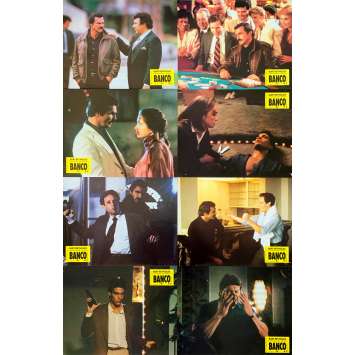 HEAT Original Lobby Cards x8 - 9x12 in. - 1986 - Dick Richards, Burt Reynolds