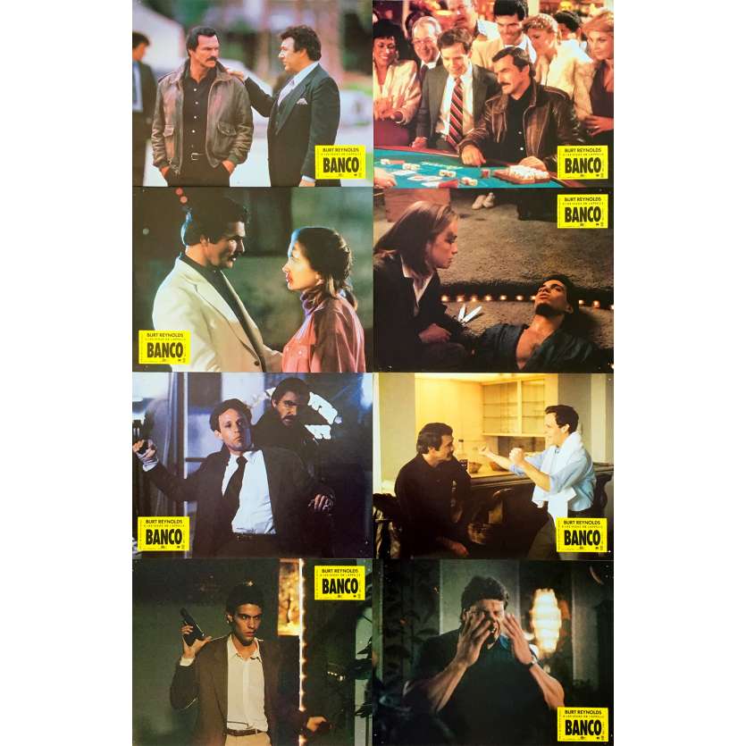 BANCO Photos de film x8 - 21x30 cm. - 1986 - Burt Reynolds, Dick Richards