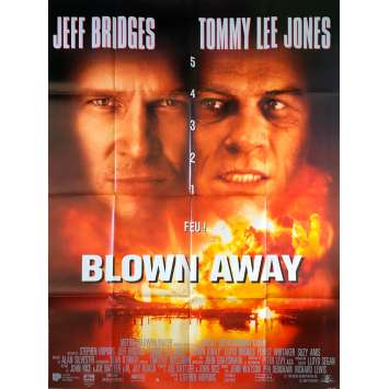 BLOWN AWAY Original Movie Poster - 47x63 in. - 1994 - Stephen Hopkins, Jeff Bridges, Tommy Lee Jones