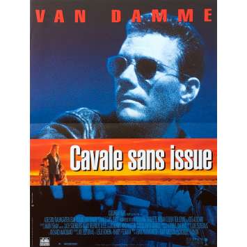 NOWHERE TO RUN Original Movie Poster - 15x21 in. - 1993 - Roger Harmon, Jean-Claude Vandamme