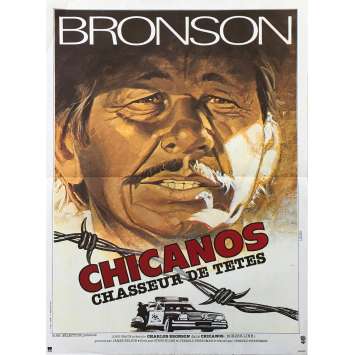 BORDERLINE Original Movie Poster - 15x21 in. - 1980 - Jerrold Freedman, Charles Bronson