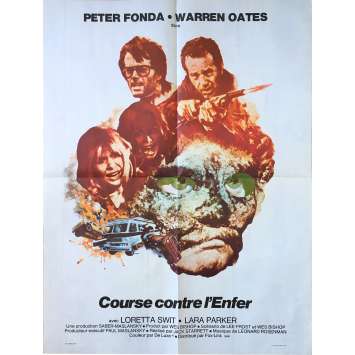 COURSE CONTRE L'ENFER Affiche de film - 60x80 cm. - 1975 - Peter Fonda, Warren Oates, Jack Starrett