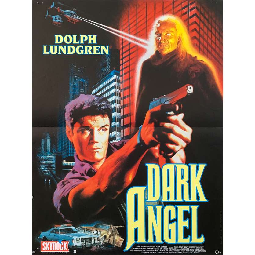 DARK ANGEL Original Movie Poster  - 15x21 in. - 1990 - Craig R. Baxley, Dolph Lundgren