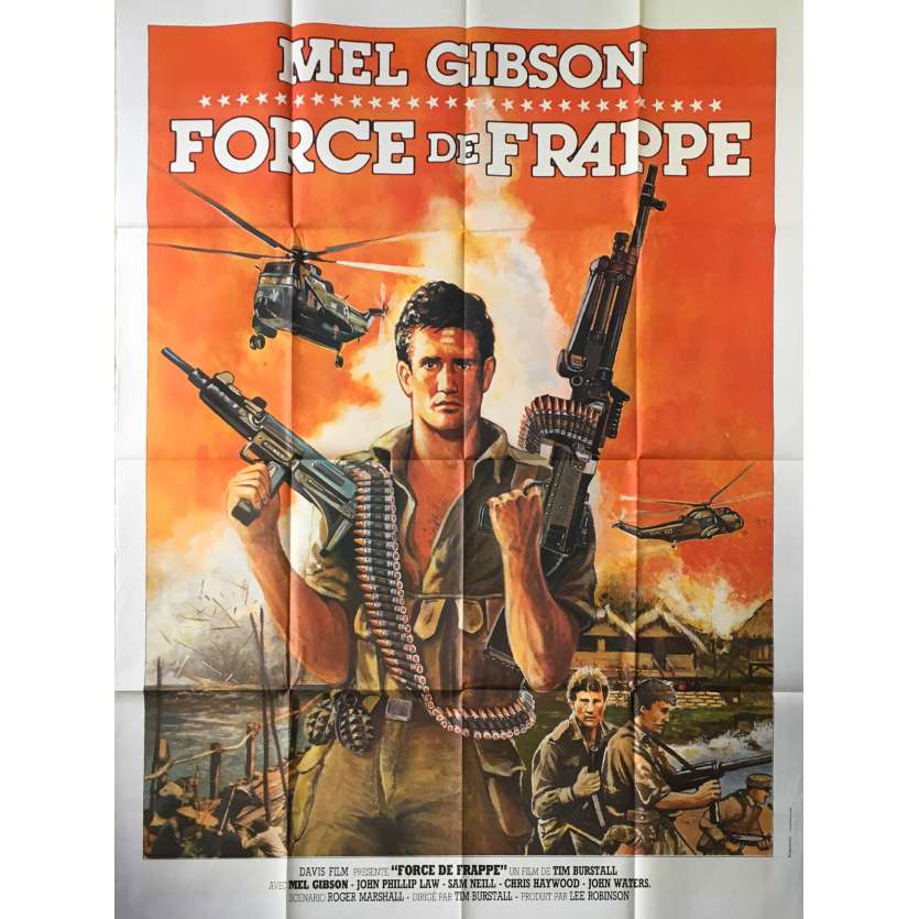 ATTACK FORCE Z Original Movie Poster  - 47x63 in. - 1981 - Tim Burstall, Mel Gibson