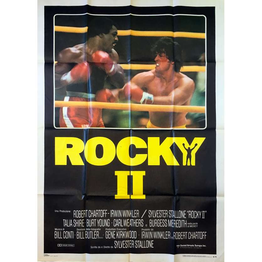 ROCKY II Original Movie Poster  - 39x55 in. - 1979 - Sylvester Stallone, Carl Weathers