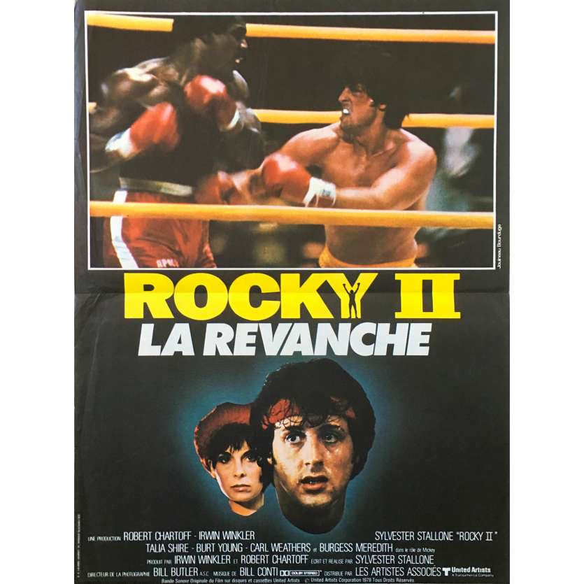 ROCKY II Original Movie Poster - 15x21 in. - 1979 - Sylvester Stallone, Carl Weathers