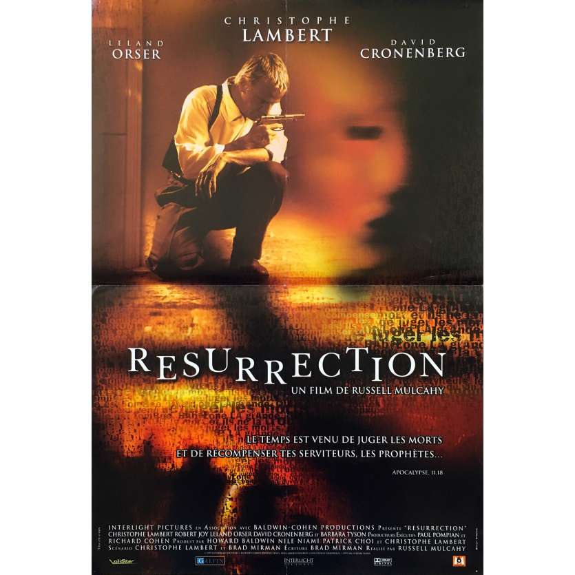 RESURRECTION Affiche de film - 40x60 cm. - 1999 - Christopher Lambert, Russel Mulcahy