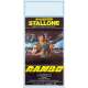 RAMBO Affiche de film  - 33x71 cm. - 1982 - Sylvester Stallone, Ted Kotcheff